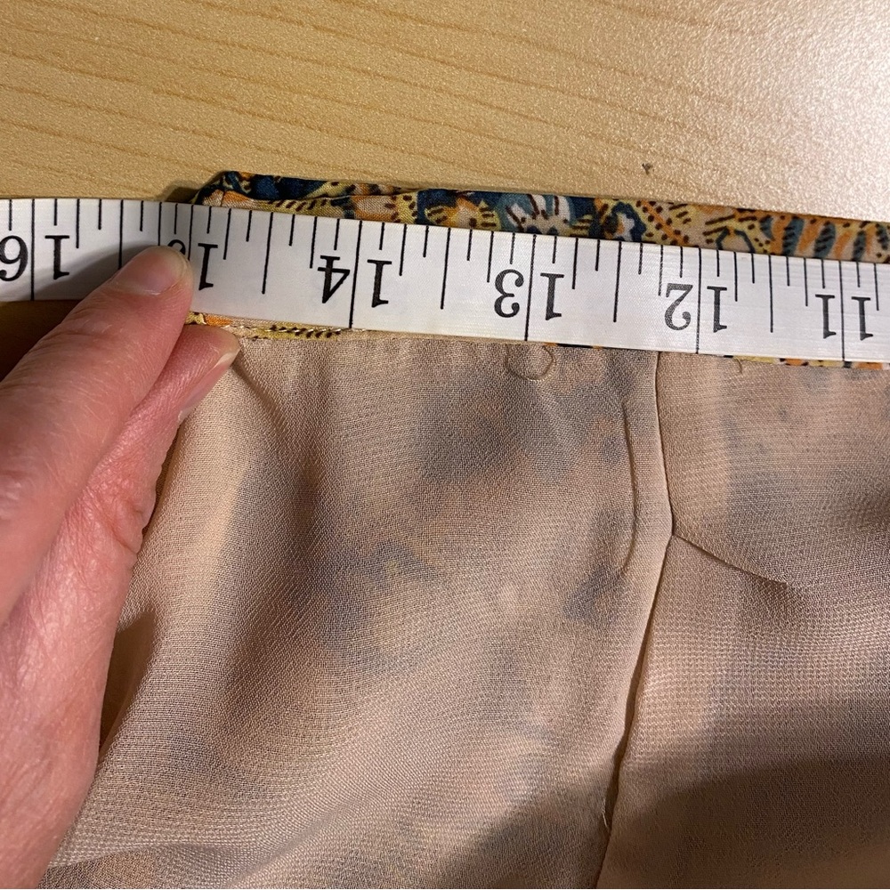 Anthro Leifsdottir Pleated Paisley Midi Skirt Size 10 - Picture 7 of 7